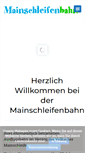 Mobile Screenshot of mainschleifenbahn.de